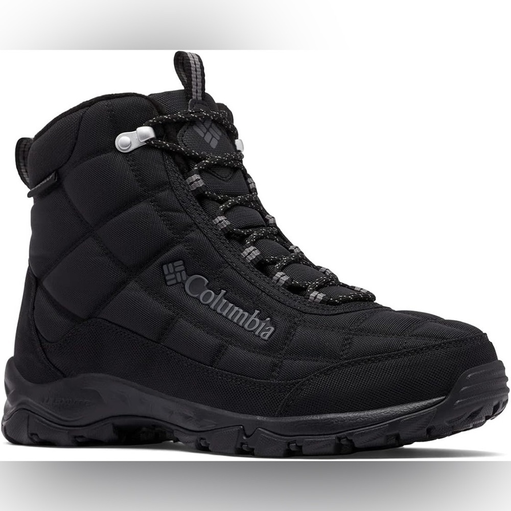 Men’s Columbia Fire Camp Insulated Omni Grip Sole Boots Black Size 9 Lace Up